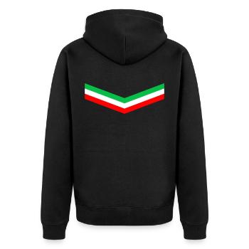 ITALIE DRAPEAU ITALIEN FOOTBALL 2021 VACANCES - Veste à capuche bio Premium Unisexe - noir - Dos - Nico (187cm)