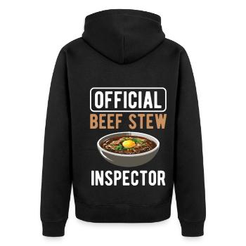 Nourriture drôle de Thanksgiving -fans Meme - Veste à capuche bio Premium Unisexe - noir - Dos - Nico (187cm)