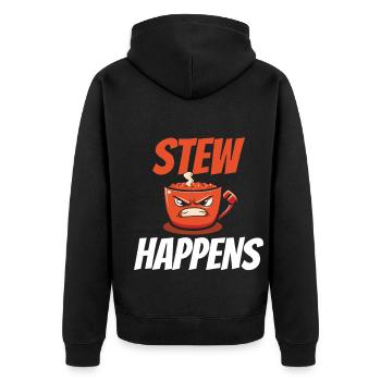 Nourriture drôle de Thanksgiving -fans Meme - Veste à capuche bio Premium Unisexe - noir - Dos - Nico (187cm)
