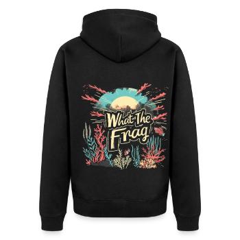 Aquarium Aquariophile Coral Fragging - Veste à capuche bio Premium Unisexe - noir - Dos - Nico (187cm)