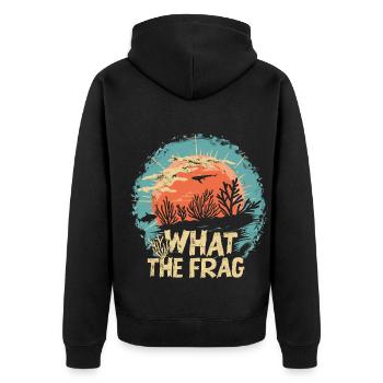 Aquarium Aquariophile Coral Fragging - Veste à capuche bio Premium Unisexe - noir - Dos - Nico (187cm)