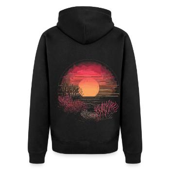 Aquarium Aquariophile Coral Fragging - Veste à capuche bio Premium Unisexe - noir - Dos - Nico (187cm)