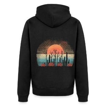 Aquarium Aquariophile Coral Fragging - Veste à capuche bio Premium Unisexe - noir - Dos - Nico (187cm)