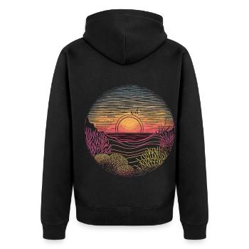 Aquarium Aquariophile Coral Fragging - Veste à capuche bio Premium Unisexe - noir - Dos - Nico (187cm)
