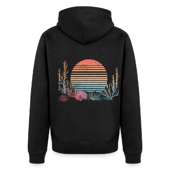 Aquarium Aquariophile Coral Fragging - Veste à capuche bio Premium Unisexe - noir - Dos - Nico (187cm)