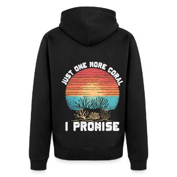 Aquarium Aquariophile Coral Fragging - Veste à capuche bio Premium Unisexe - noir - Dos - Nico (187cm)