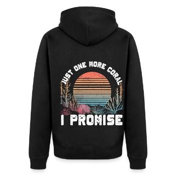 Aquarium Aquariophile Coral Fragging - Veste à capuche bio Premium Unisexe - noir - Dos - Nico (187cm)