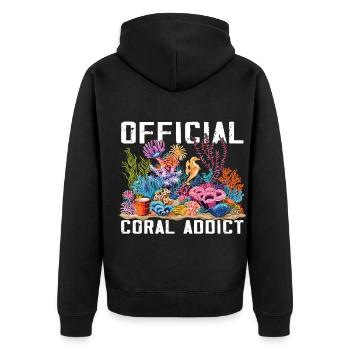 Aquarium Aquariophile Coral Fragging - Veste à capuche bio Premium Unisexe - noir - Dos - Nico (187cm)