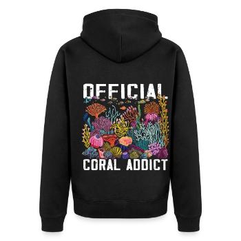 Aquarium Aquariophile Coral Fragging - Veste à capuche bio Premium Unisexe - noir - Dos - Nico (187cm)