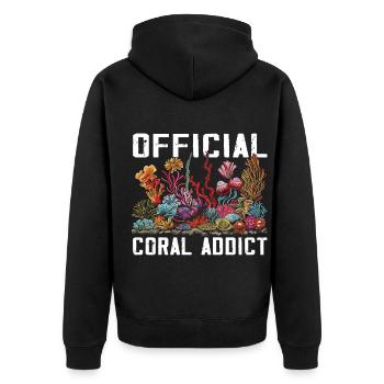 Aquarium Aquariophile Coral Fragging - Veste à capuche bio Premium Unisexe - noir - Dos - Nico (187cm)