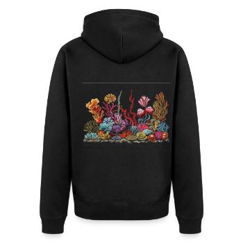 Aquarium Aquariophile Coral Fragging - Veste à capuche bio Premium Unisexe - noir - Dos - Nico (187cm)