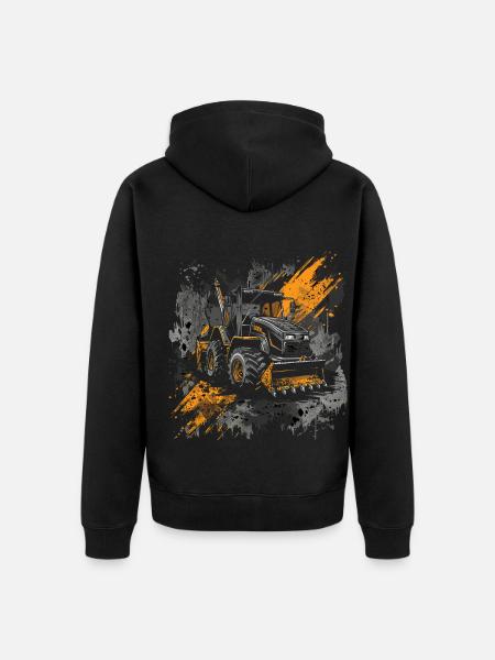 Amateurs de chargeuses compactes - Veste à capuche bio Premium Unisexe - noir