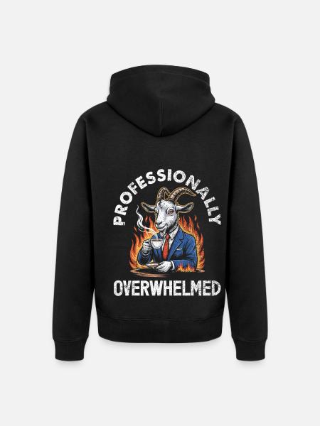 Undiagnosed, but something - Unisex Premium Organic Zip Hoodie - black