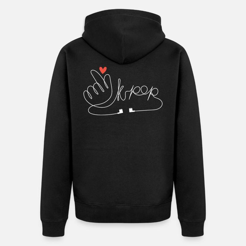 K-pop Korean Pop - Veste à capuche bio Premium Unisexe - noir