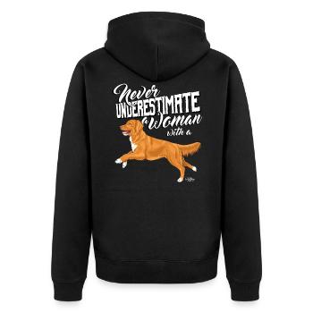 tollerunderestimate - Veste à capuche bio Premium Unisexe - noir - Dos - Nico (187cm)