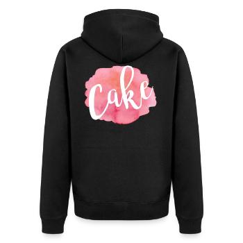 gâteau - Veste à capuche bio Premium Unisexe - noir - Dos - Nico (187cm)