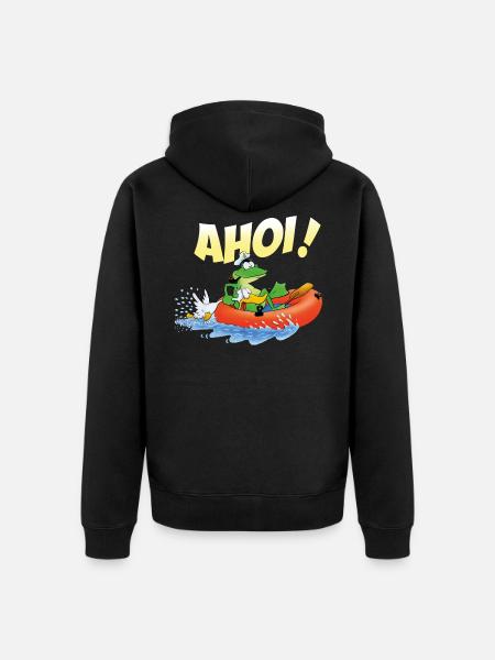 frogspeed ahoy - Unisex Premium Organic Zip Hoodie - black