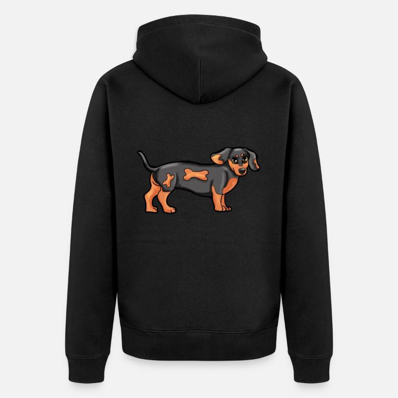 Dackel - Veste à capuche bio Premium Unisexe - noir