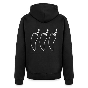 chilis - Veste à capuche bio Premium Unisexe - noir - Dos - Nico (187cm)