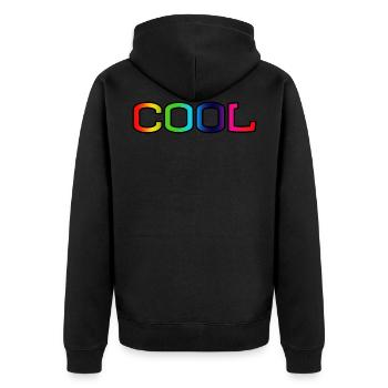 COOL - Veste à capuche bio Premium Unisexe - noir - Dos - Nico (187cm)