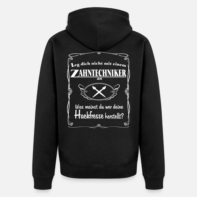 technicien dentaire - Veste à capuche bio Premium Unisexe - noir
