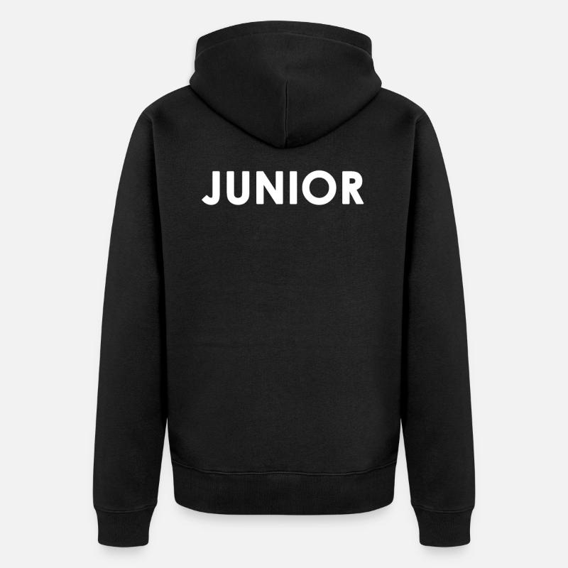 Junior - Unisex Premium Bio Zip Hoodie - Schwarz