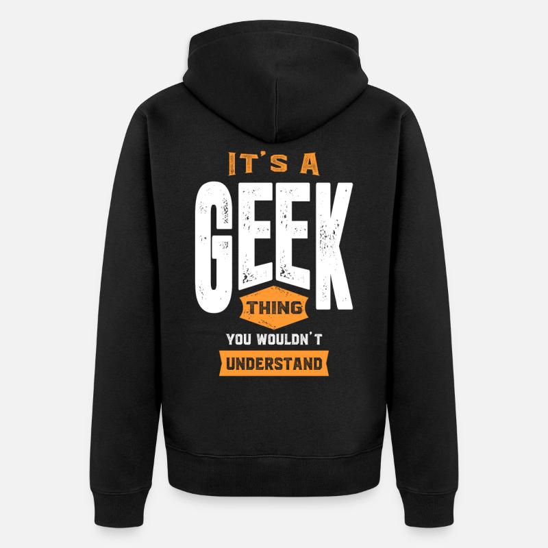 C’est une chose geek - Veste à capuche bio Premium Unisexe - noir