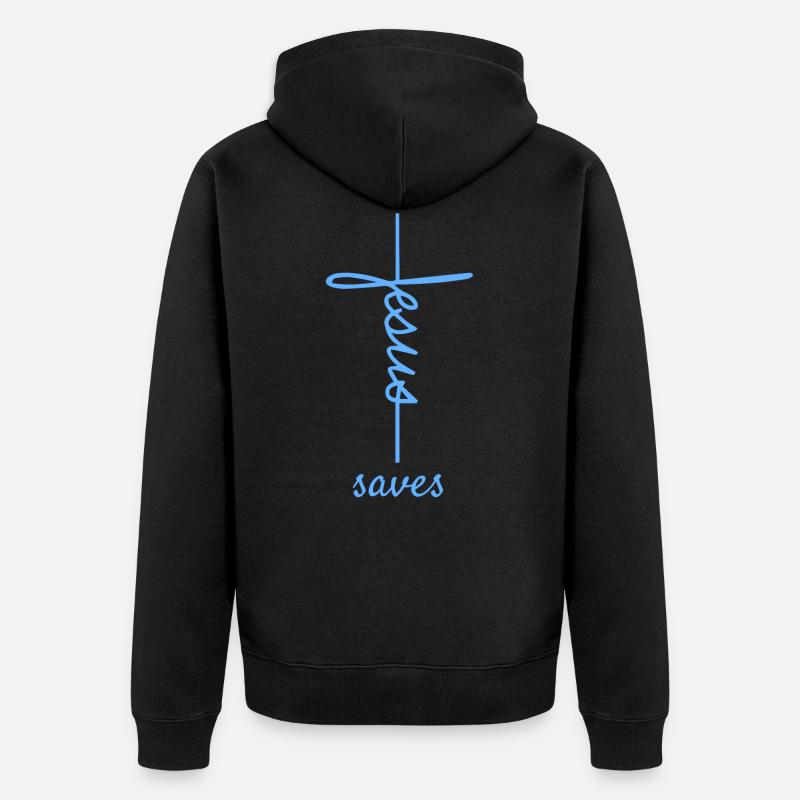 Dons chrétiens Christianisme Jésus Bible - Veste à capuche bio Premium Unisexe - noir