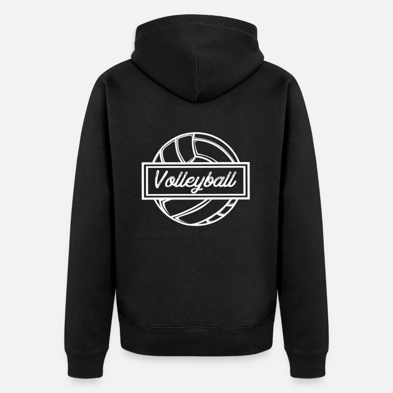 Volley-ball Game Volley - Veste à capuche bio Premium Unisexe - noir