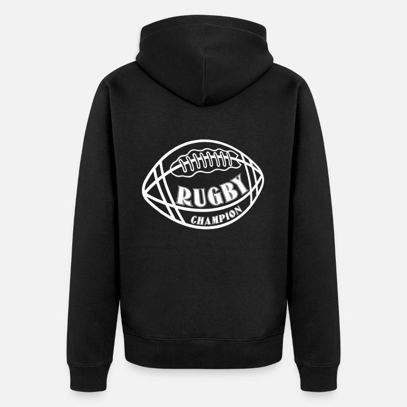 Rugby Campion - Rugby - Veste à capuche bio Premium Unisexe - noir