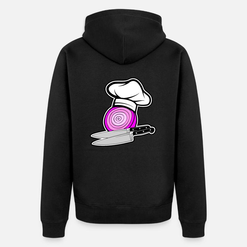 Oignon patron - Veste à capuche bio Premium Unisexe - noir