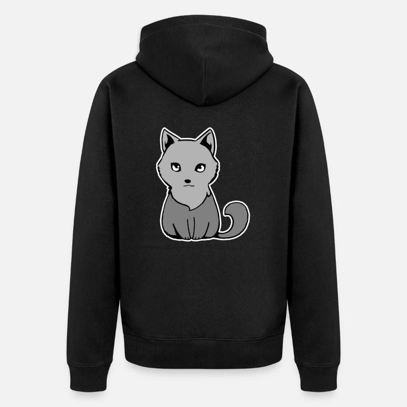 Petit loup - Veste à capuche bio Premium Unisexe - noir