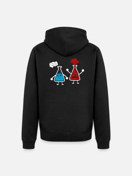 chemistry - Unisex Premium Organic Zip Hoodie - black