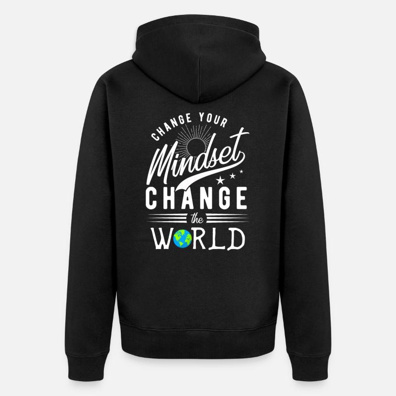 motivation - Veste à capuche bio Premium Unisexe - noir