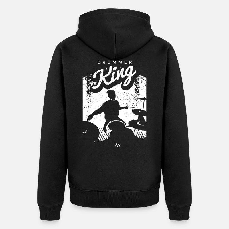 Batterie Percussion Percussion - Veste à capuche bio Premium Unisexe - noir