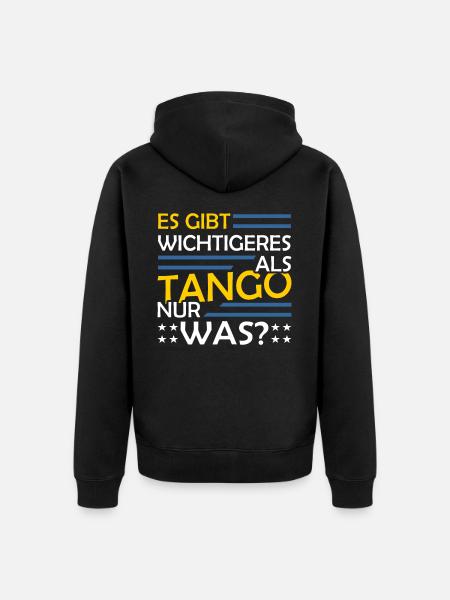 Tango - Unisex Premium Organic Zip Hoodie - black