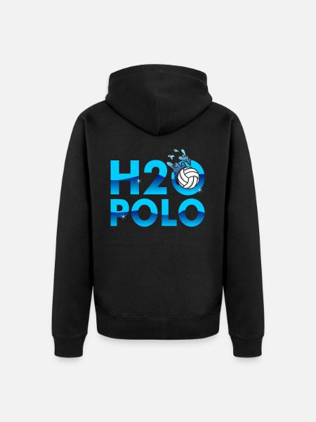 Wasserball - Unisex Premium Bio Zip Hoodie - Schwarz