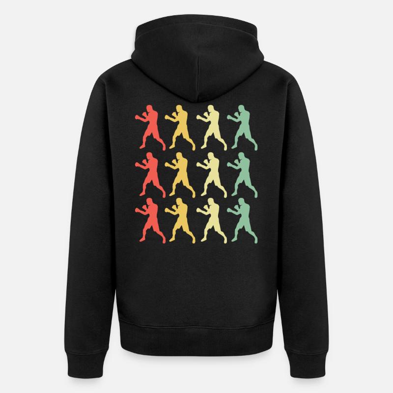 Boxe - Veste à capuche bio Premium Unisexe - noir