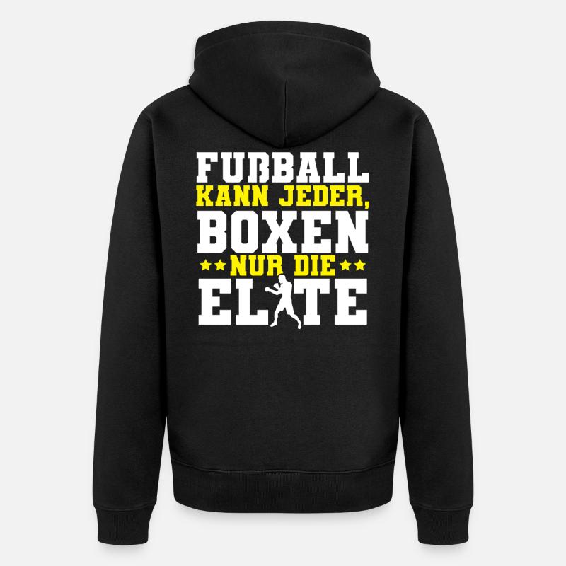 Boxe - Veste à capuche bio Premium Unisexe - noir