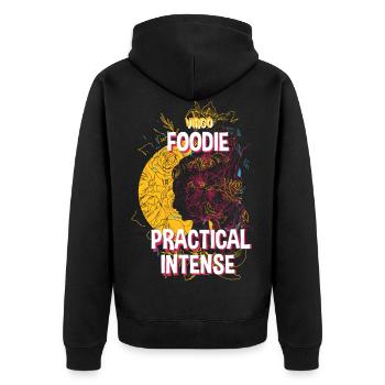 Horoscope Zodiac Virgo - Veste à capuche bio Premium Unisexe - noir - Dos - Nico (187cm)