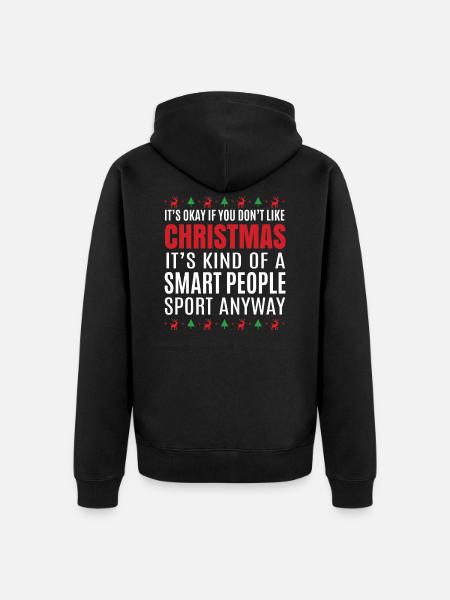 Weihnachten - Unisex Premium Bio Zip Hoodie - Schwarz