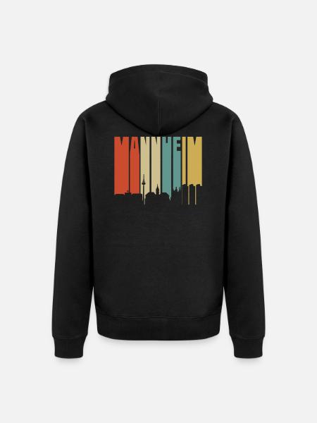 Mannheim - Unisex Premium Organic Zip Hoodie - black