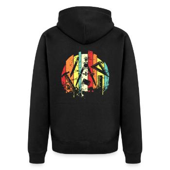 architecte - Veste à capuche bio Premium Unisexe - noir - Dos - Nico (187cm)