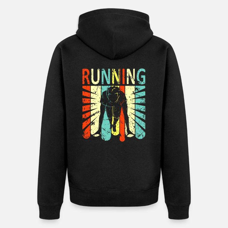 course - Veste à capuche bio Premium Unisexe - noir