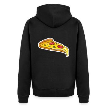 pizza - Veste à capuche bio Premium Unisexe - noir - Dos - Nico (187cm)