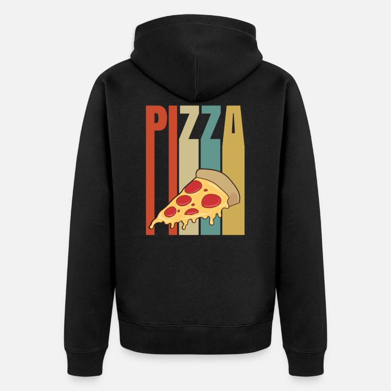 pizza - Veste à capuche bio Premium Unisexe - noir