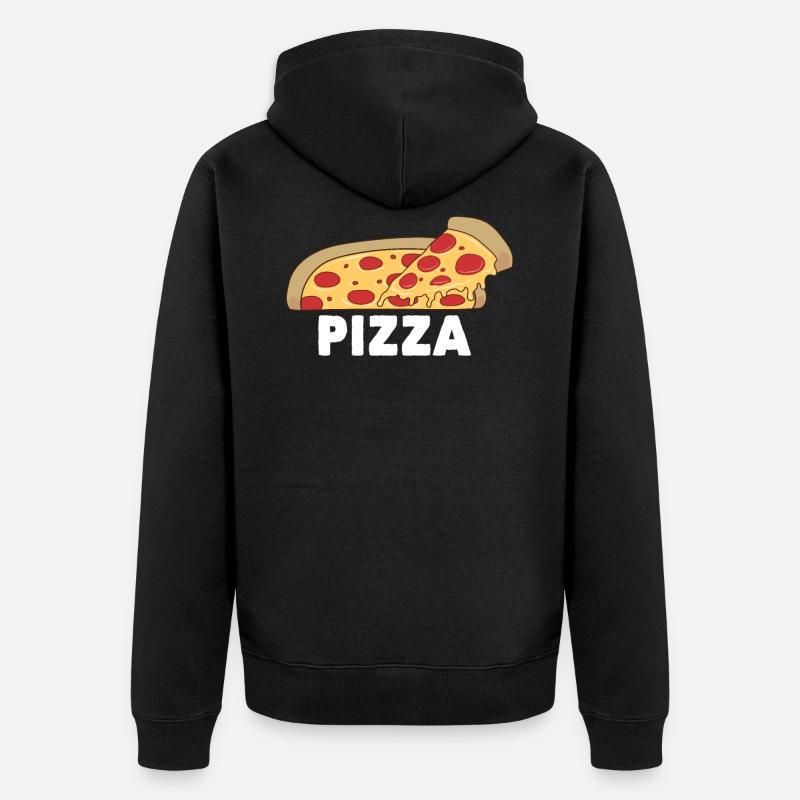 pizza - Veste à capuche bio Premium Unisexe - noir