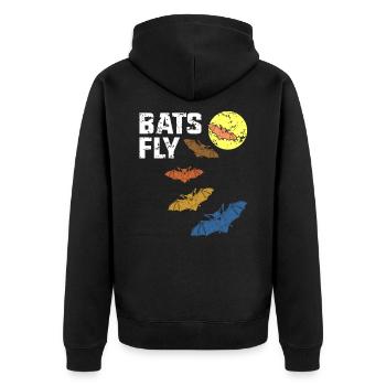 chauve-souris - Veste à capuche bio Premium Unisexe - noir - Dos - Nico (187cm)