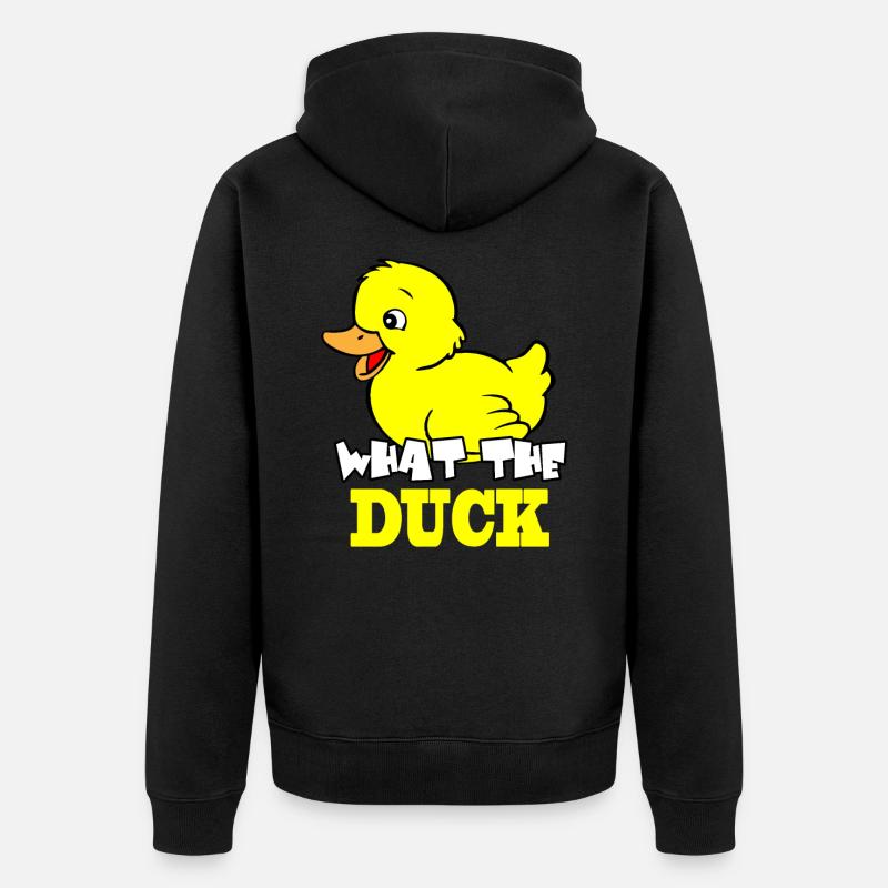 Ce que le canard - Veste à capuche bio Premium Unisexe - noir
