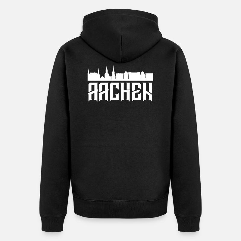 Aachen - Veste à capuche bio Premium Unisexe - noir